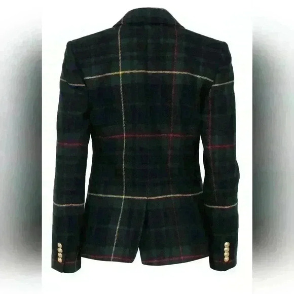 J. Crew Collection blazer Christmas style Campbell Blazer in Tartan size xs 2 - Picture 7 of 17